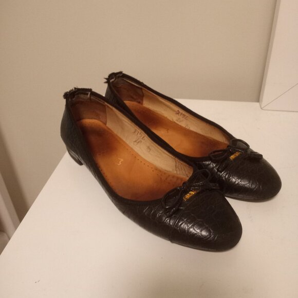Prada Women's Black Ballet Flat Size 6.5 - Picture 2 of 8